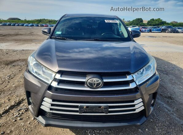 5TDBZRFH0HS414372 2017 TOYOTA HIGHLANDER Серый Вид сзади
