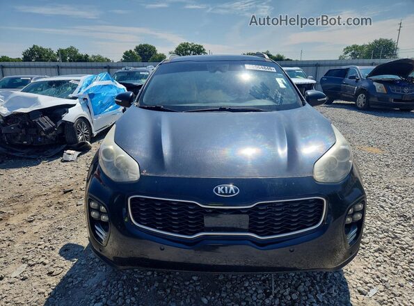 KNDPRCA66H7253836 2017 KIA SPORTAGE Black Вид ззаду