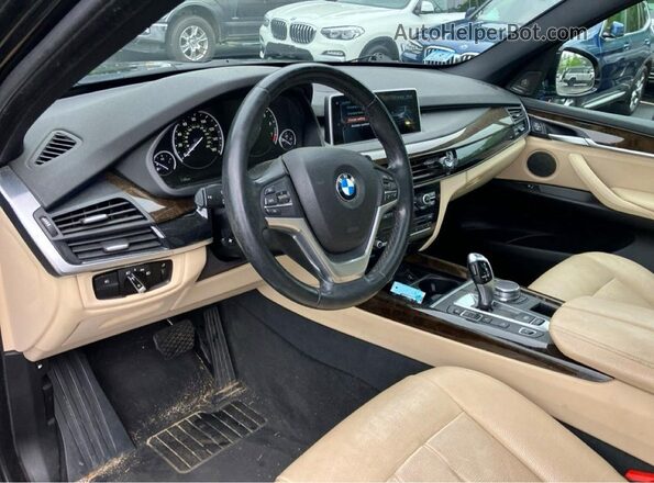 5UXKT0C31H0S81452 2017 BMW X5 Black Vista del cuadro de instrumentos