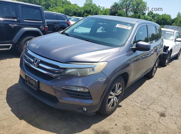 5FNYF6H52GB054576 2016 HONDA PILOT Gray Задня ліва чверть