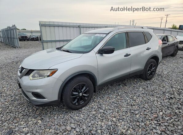 KNMAT2MV8GP650497 2016 NISSAN ROGUE Серебряный Задняя левая четверть