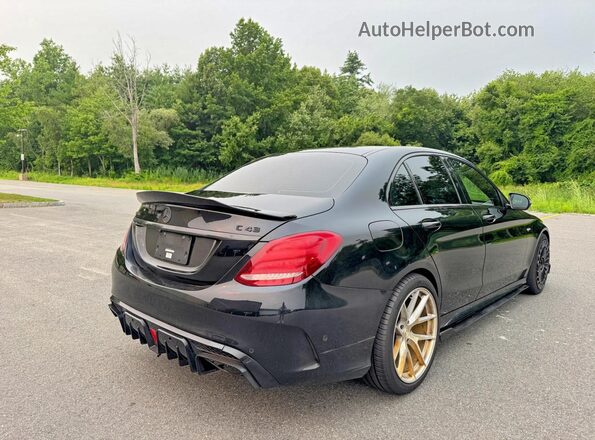 55SWF6EB8JU262453 2018 MERCEDES-BENZ C Black Դիմացի տեսք