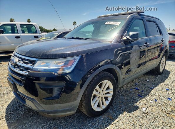 1FM5K7B8XJGC86813 2018 FORD EXPLORER Black Rear left