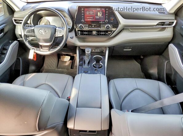 5TDGZRAH2NS539057 2022 TOYOTA HIGHLANDER Черный Вид щитка приборов