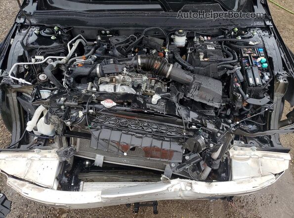 1HGCV1F34NA086745 2022 HONDA ACCORD Black Vista del compartimento del motor