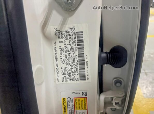 19UUB6F62MA001579 2021 ACURA TLX White Սալոնի հետևի տեսք