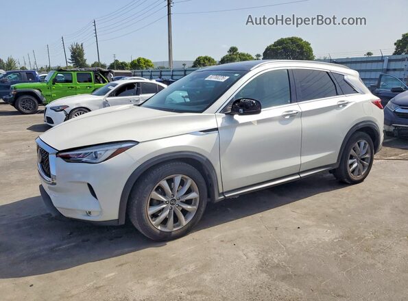 3PCAJ5M10LF102521 2020 INFINITI QX50 White Trasero izquierdo