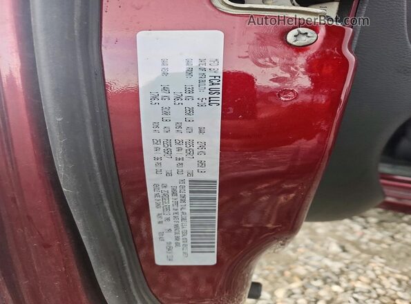 2C4RDGEG8JR285113 2018 DODGE GRAND Maroon Widok wnętrza 360 stopni