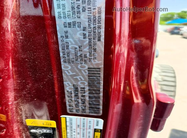 1C4HJXFG6MW569077 2021 JEEP WRANGLER Red Widok wnętrza 360 stopni