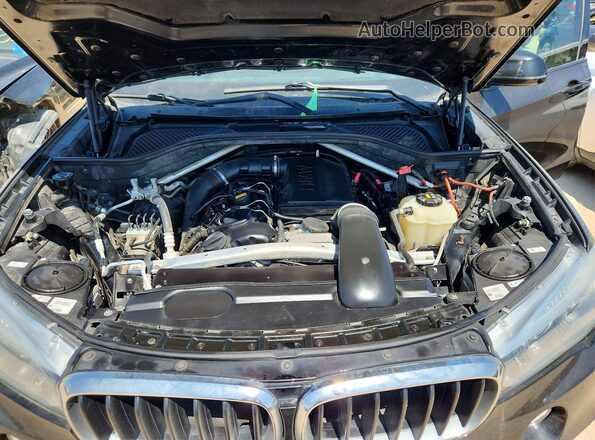 5UXKR2C54J0Z17525 2018 BMW X5 Black VIN კოდის სტიკერის ხედი