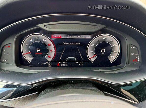 WA1AXAF70MD010157 2021 AUDI Q7 Blue Սարքավորումների վահանակի տեսք