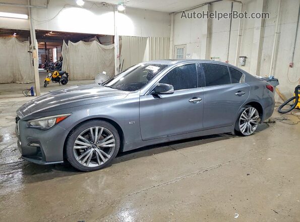 JN1EV7AP0JM361303 2018 INFINITI Q50 Silver Trasero izquierdo