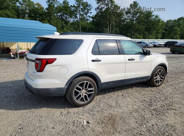1FM5K8GT6GGC53402 2016 FORD EXPLORER White Front right