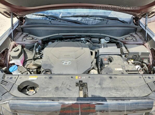 KM8R54GE1RU688917 2024 HYUNDAI PALISADE Maroon VIN კოდის სტიკერის ხედი