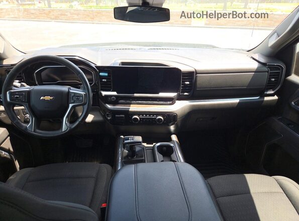 2GCPACED5P1112753 2023 CHEVROLET SILVERADO Black Rear seats view