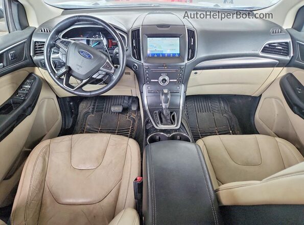 2FMPK3K99JBB07999 2018 FORD EDGE Gray ხელსაწყოთა პანელის ხედი