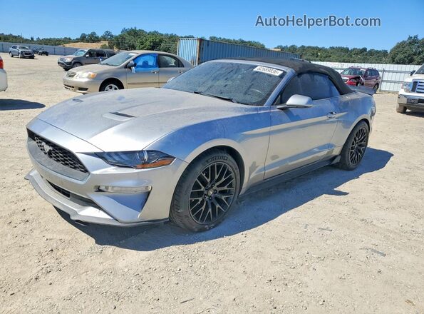 1FATP8UH3M5101698 2021 FORD MUSTANG Silver Trasero izquierdo