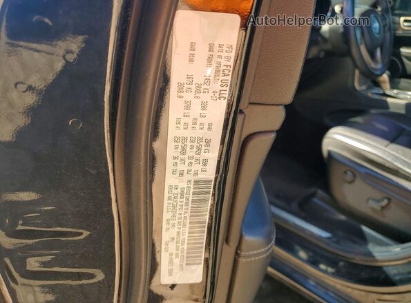 1C4RJFCG8HC874915 2017 JEEP GRAND Black VIN կոդի պիտակի տեսք