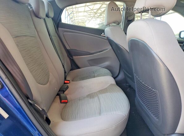 KMHCT4AE4GU065437 2016 HYUNDAI ACCENT Blue Սալոնի հետևի տեսք