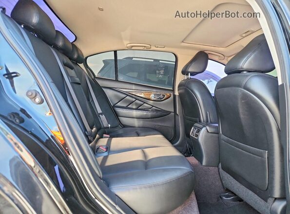 JN1EV7AP8KM517654 2019 INFINITI Q50 Black Rear interior view