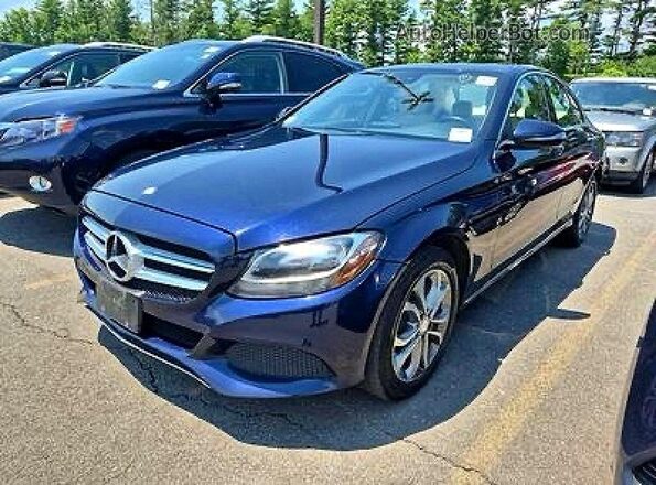 55SWF4KBXHU216920 2017 MERCEDES-BENZ C-CLASS Blue Rear right