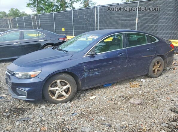 1G1ZB5ST0GF226156 2016 CHEVROLET MALIBU Blue Rear left