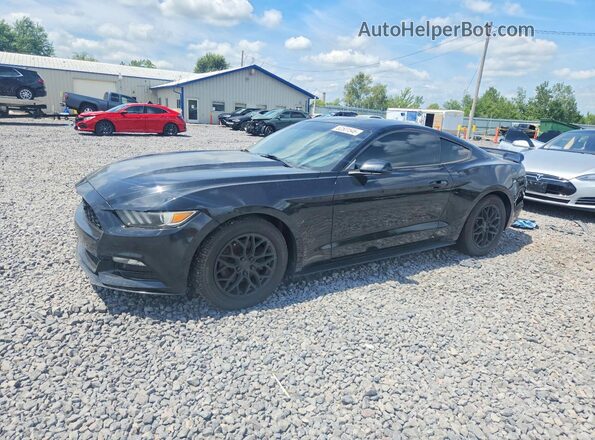 1FA6P8AM9H5276753 2017 FORD MUSTANG Black Tył lewy