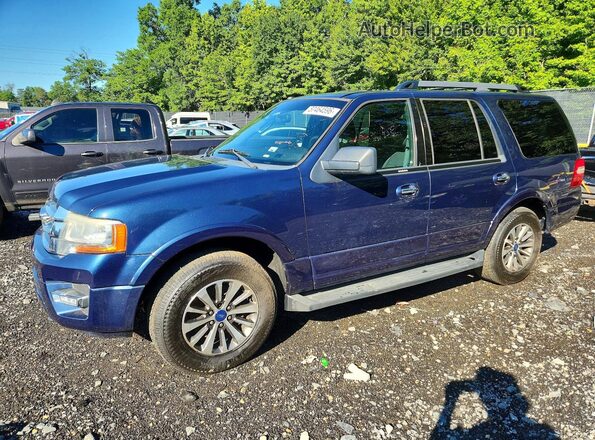 1FMJU1JT7HEA31246 2017 FORD EXPEDITION Blue Задня ліва чверть