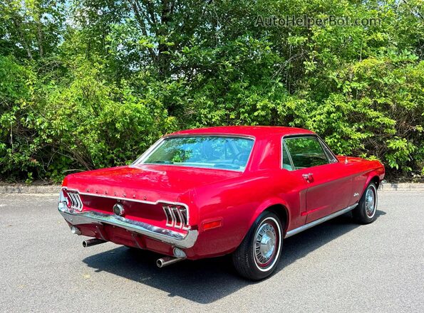 8R01C104290 1968 FORD MUSTANG Red Vista frontal