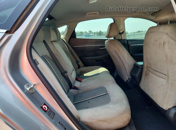 5NPEL4JA2LH059313 2020 HYUNDAI SONATA Silver უკანა სალონის ხედი