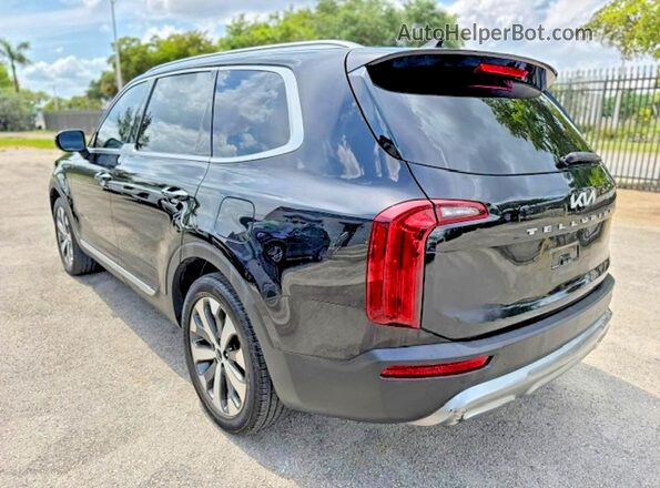 5XYP64HC4NG204790 2022 KIA TELLURIDE Black Trasero derecho