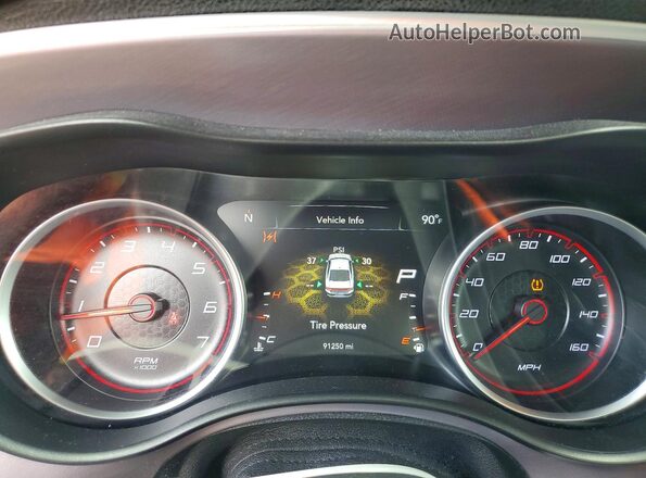 2C3CDXCT0KH619328 2019 DODGE CHARGER Gray უკანა სავარძლების ხედი
