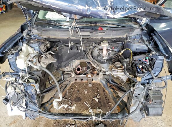 KNMAT2MV5GP623578 2016 NISSAN ROGUE Blue Vista del compartimento del motor