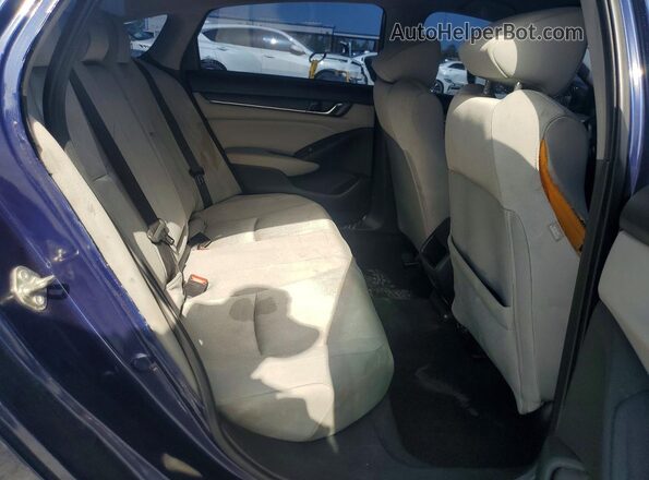1HGCV1F16JA069423 2018 HONDA ACCORD Blue Rear interior view