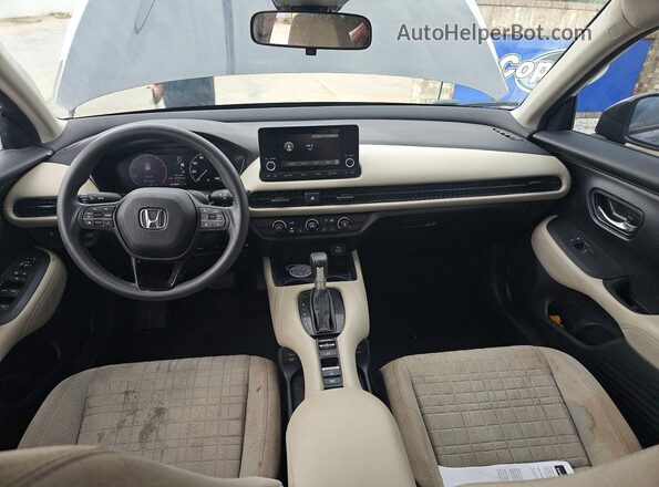 3CZRZ2H3XRM760299 2024 HONDA HR-V Gray Vista de los asientos traseros