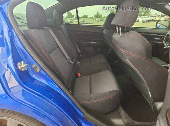 JF1VA1F62L8801545 2020 SUBARU WRX Blue Widok wnętrza z tyłu