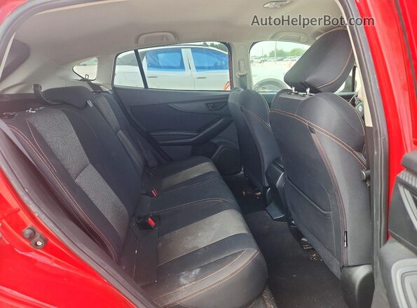 JF2GTAPC1M8227332 2021 SUBARU CROSSTREK Red Vista del compartimento del motor