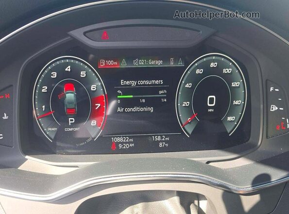 WAUL2AF23MN055781 2021 AUDI A6 Black Vista del cuadro de instrumentos