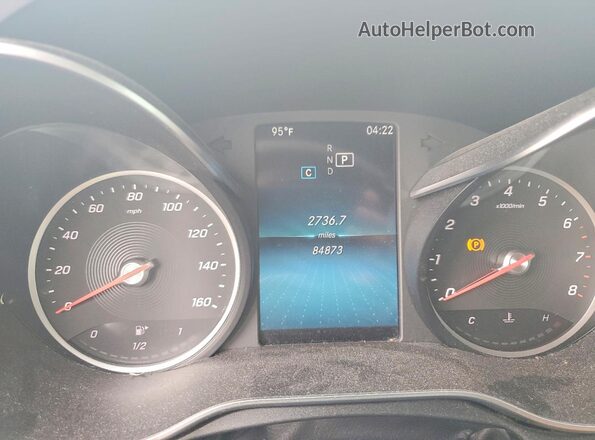 55SWF8DB7KU304710 2019 MERCEDES-BENZ C-CLASS White უკანა სავარძლების ხედი
