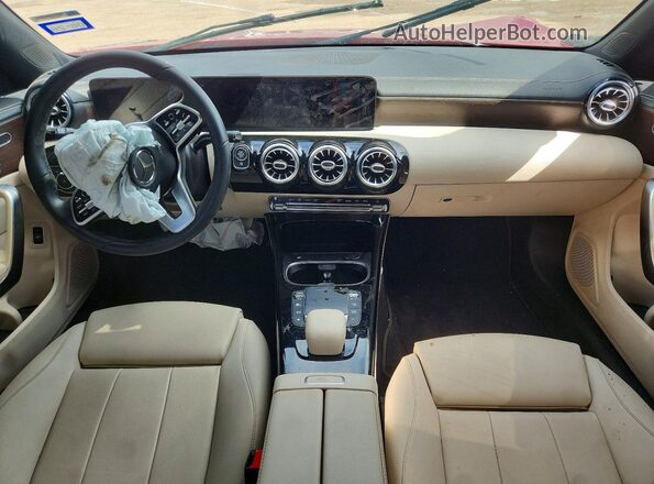 W1K5J4GB7MN225094 2021 MERCEDES-BENZ CLA-CLASS Red Vista del cuadro de instrumentos