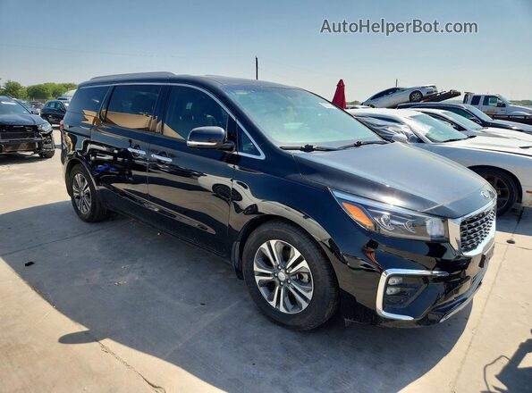 KNDMC5C16K6558445 2019 KIA SEDONA Black წინა ხედი