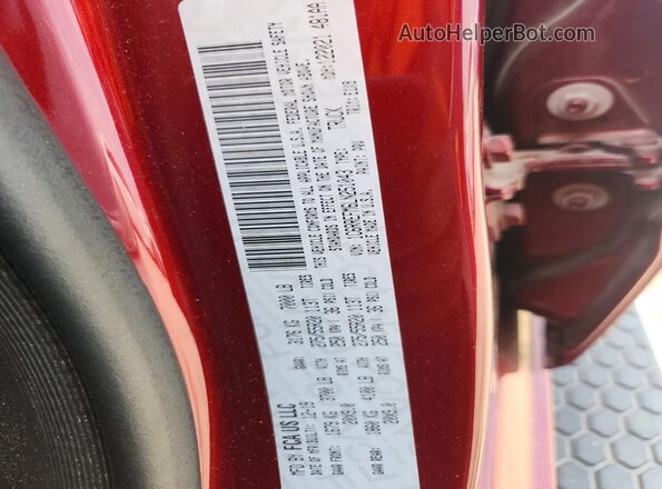 1C6RREFM6LN251043 2020 RAM 1500 Burgundy VIN კოდის სტიკერის ხედი