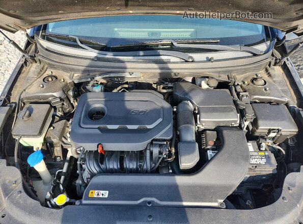 5NPE24AF1GH267896 2016 HYUNDAI SONATA Black Engine compartment view