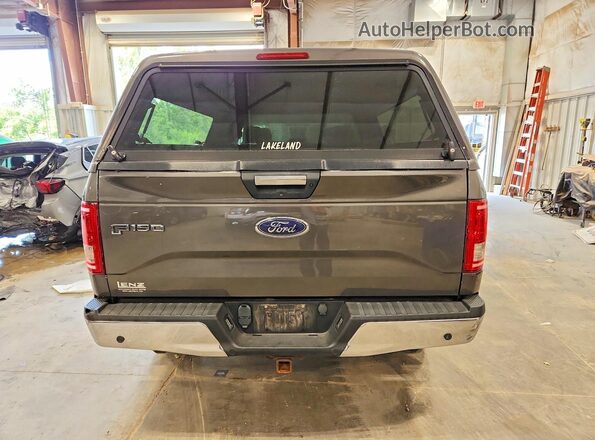1FTFX1EGXHKC77434 2017 FORD F150 Gray Front interior view