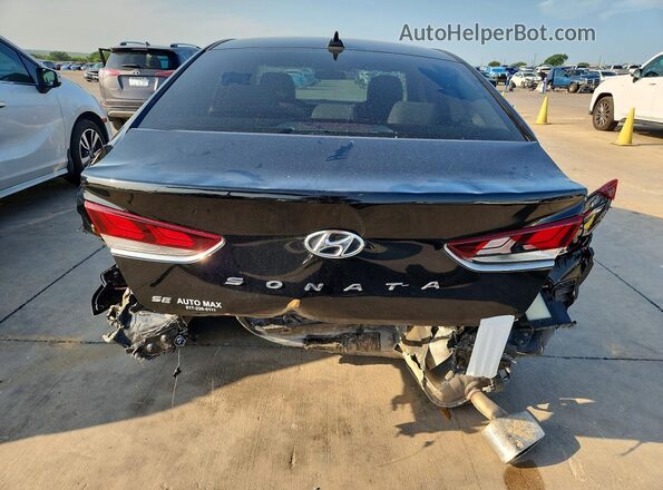 5NPE24AF7KH767831 2019 HYUNDAI SONATA Black Вид салону спереду