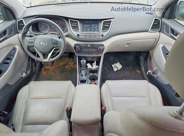 KM8J33A46JU663500 2018 HYUNDAI TUCSON Gray Widok zestawu wskaźników