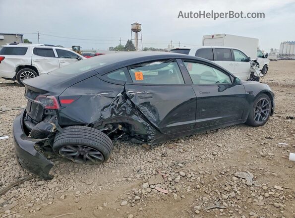 5YJ3E1EA2PF506821 2023 TESLA MODEL Черный Передняя правая четверть