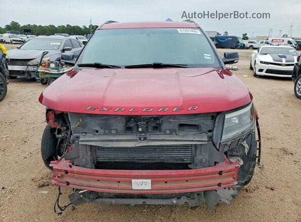 1FM5K8GT3GGC70805 2016 FORD EXPLORER Red Հետևի տեսք