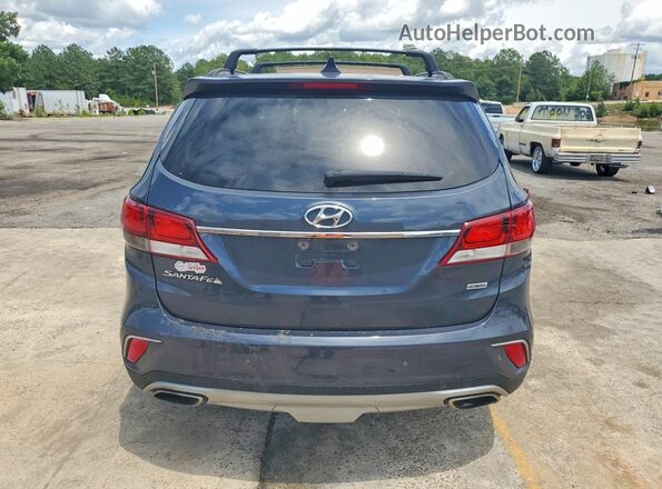 KM8SR4HF1HU219404 2017 HYUNDAI SANTA FE Blue Vista interior delantera