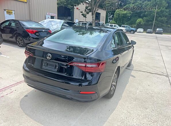 3VW5M7BU9RM103556 2024 VOLKSWAGEN JETTA Black Widok z przodu